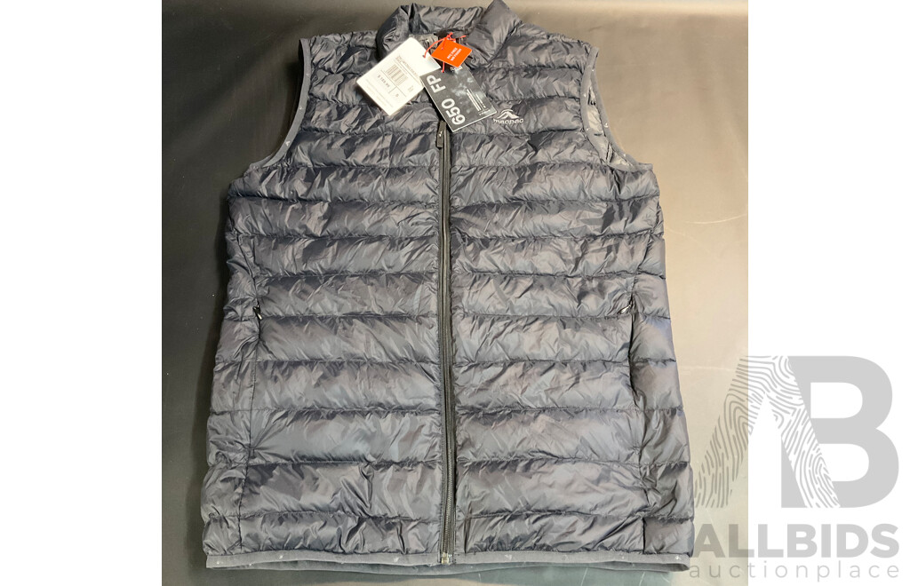 MACPAC Uber Light Down Vest M V2 - Black - Size S - ORP$ 189.99