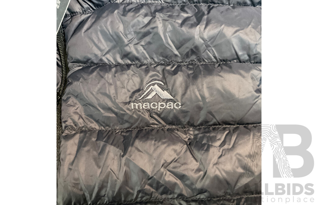 MACPAC Uber Light Down Vest M V2 - Black - Size S - ORP$ 189.99