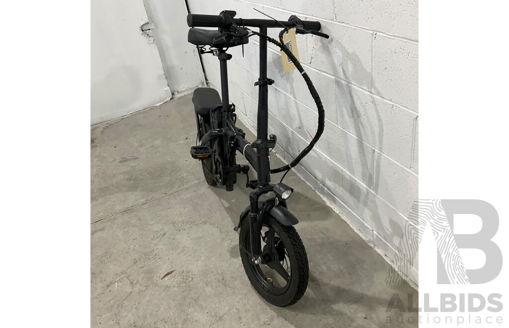 TDT013Z Black Foldable E-Bike