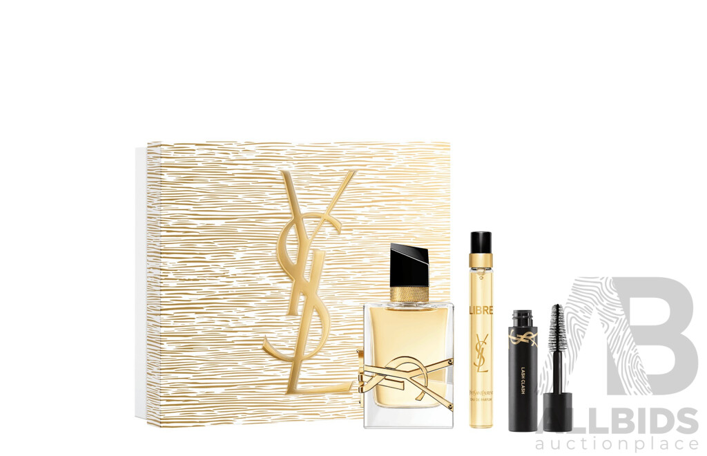 YVES SAINT LAURENT Libre 50ml Eau De Parfum Trio Holiday Set with Mascara