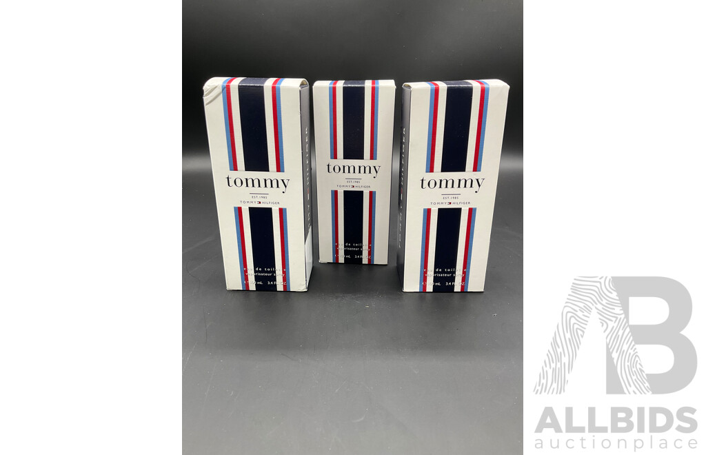 TOMMY HILFIGER Tommy 100ml Eau De Toilette - Lot of 3