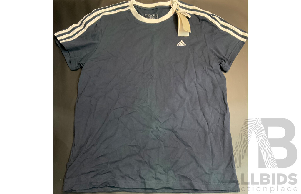 Assorted Adidas, Under Armour Apparels - Sizes M, L, XL - Lot of 5