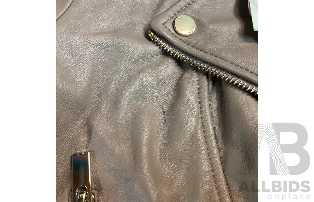 MARCS Brie Leather Biker Jacket - ORP $599.95