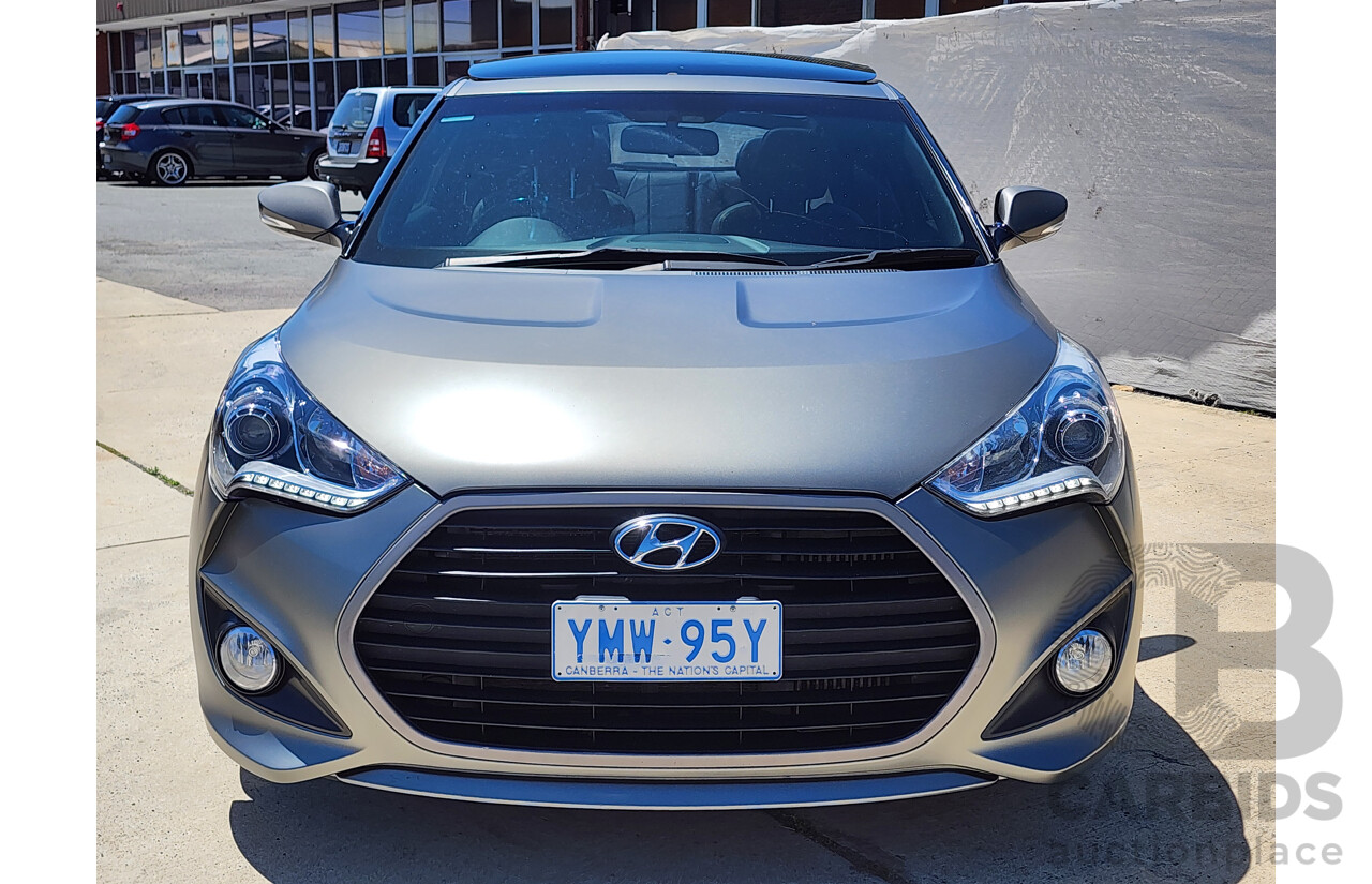 6/2016 Hyundai Veloster  FS4 SERIES 2 3d Coupe Grey 1.6L