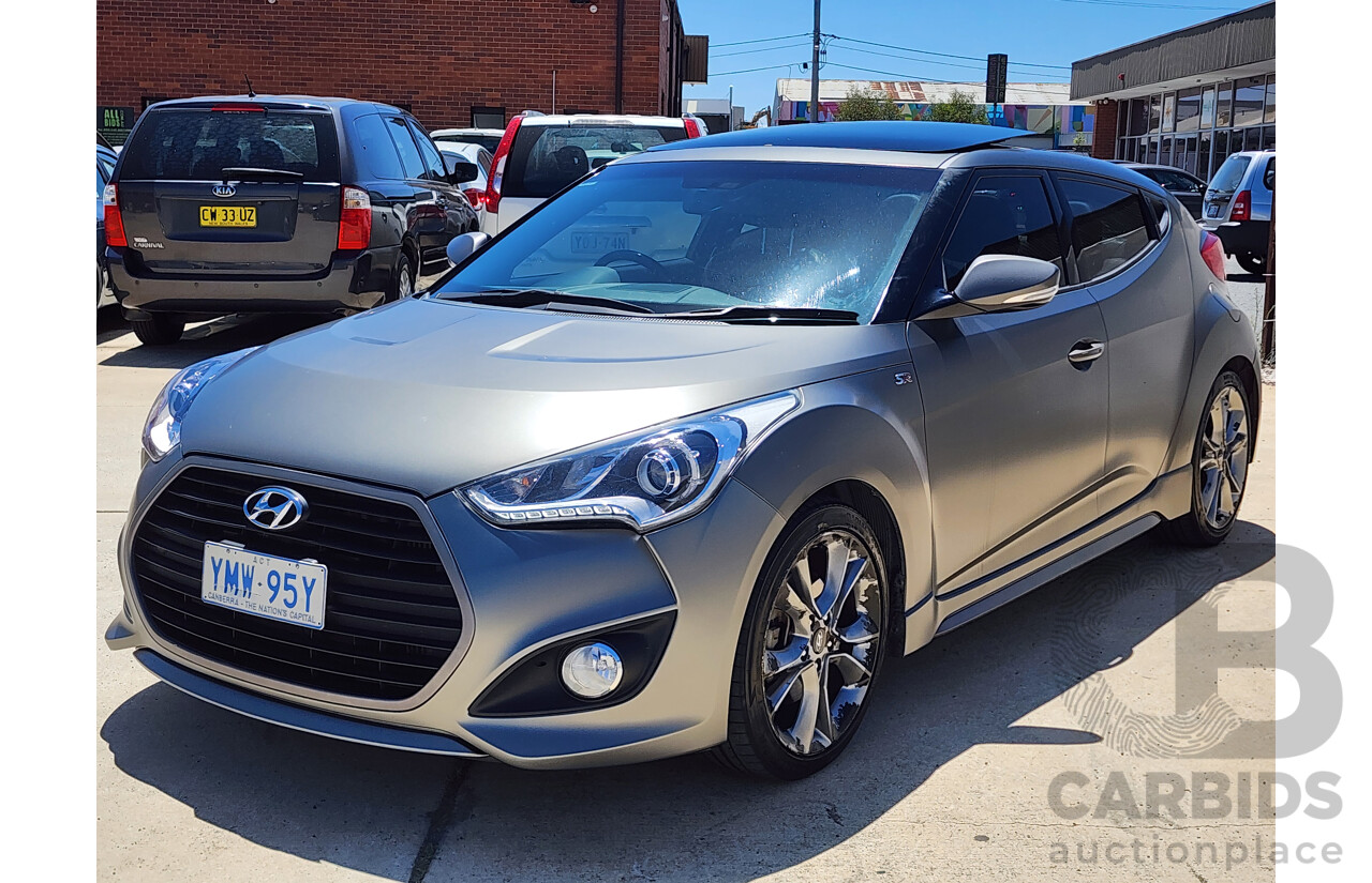 6/2016 Hyundai Veloster  FS4 SERIES 2 3d Coupe Grey 1.6L