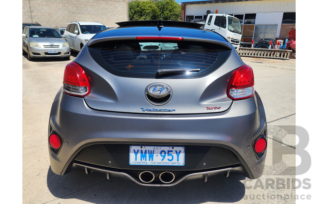 6/2016 Hyundai Veloster  FS4 SERIES 2 3d Coupe Grey 1.6L