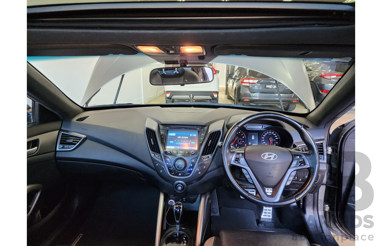 6/2016 Hyundai Veloster  FS4 SERIES 2 3d Coupe Grey 1.6L