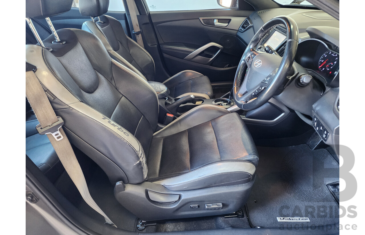 6/2016 Hyundai Veloster  FS4 SERIES 2 3d Coupe Grey 1.6L