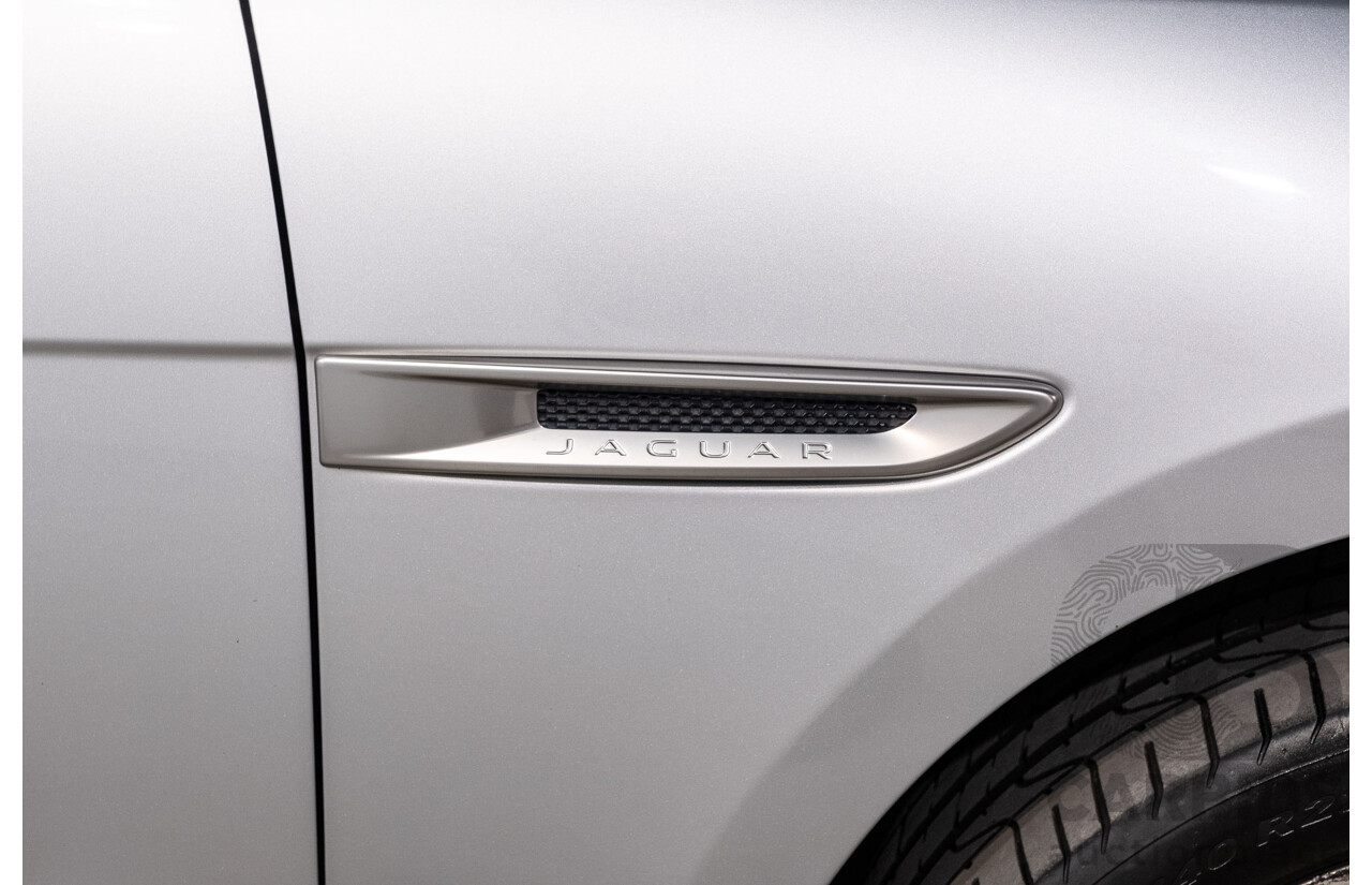 05/2018 Jaguar F-Pace 35t S (AWD 280kW) X761 MY18.5 4d Wagon Indus Silver Metallic Supercharged V6 3.0L