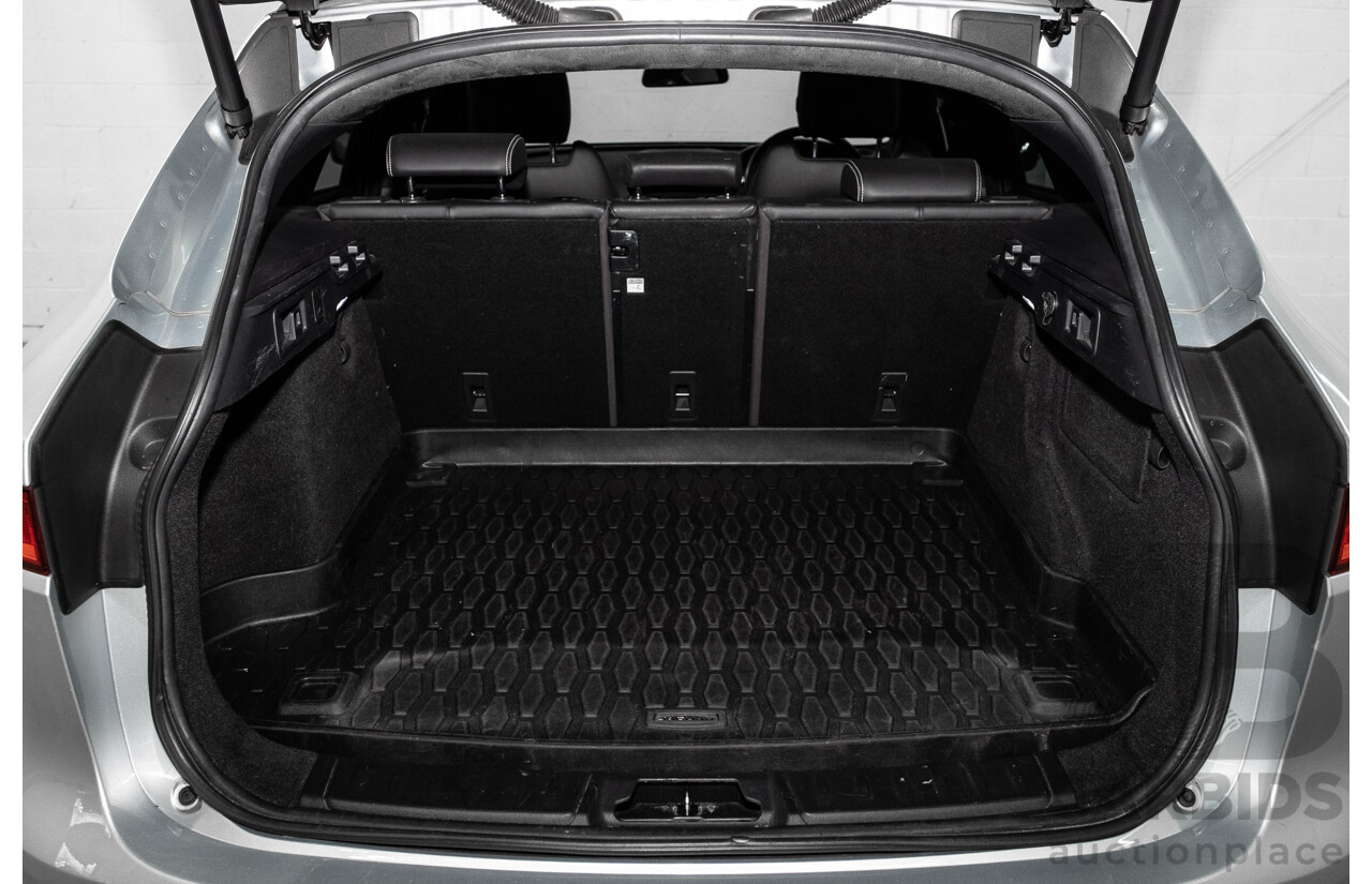 05/2018 Jaguar F-Pace 35t S (AWD 280kW) X761 MY18.5 4d Wagon Indus Silver Metallic Supercharged V6 3.0L