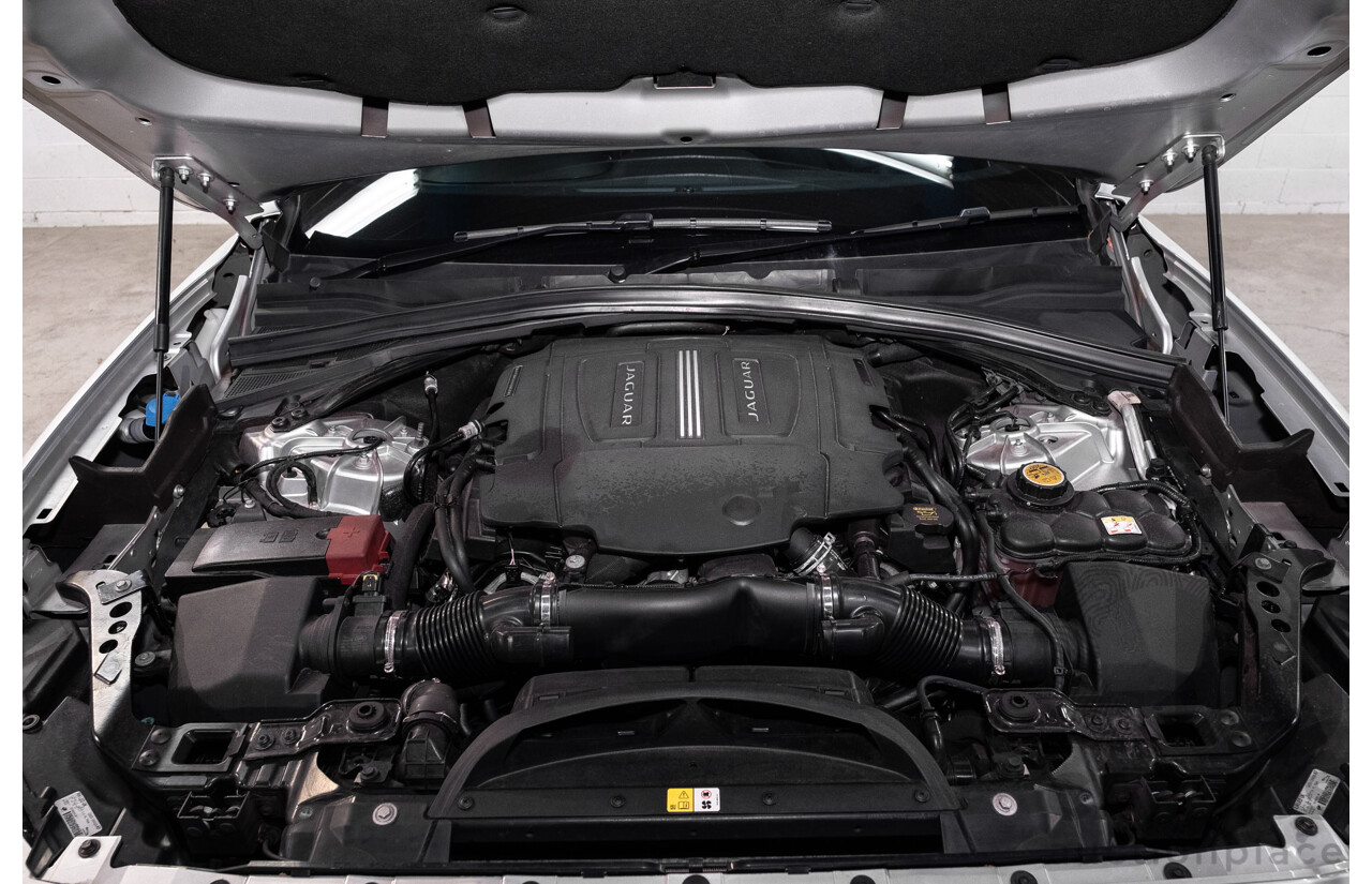 05/2018 Jaguar F-Pace 35t S (AWD 280kW) X761 MY18.5 4d Wagon Indus Silver Metallic Supercharged V6 3.0L