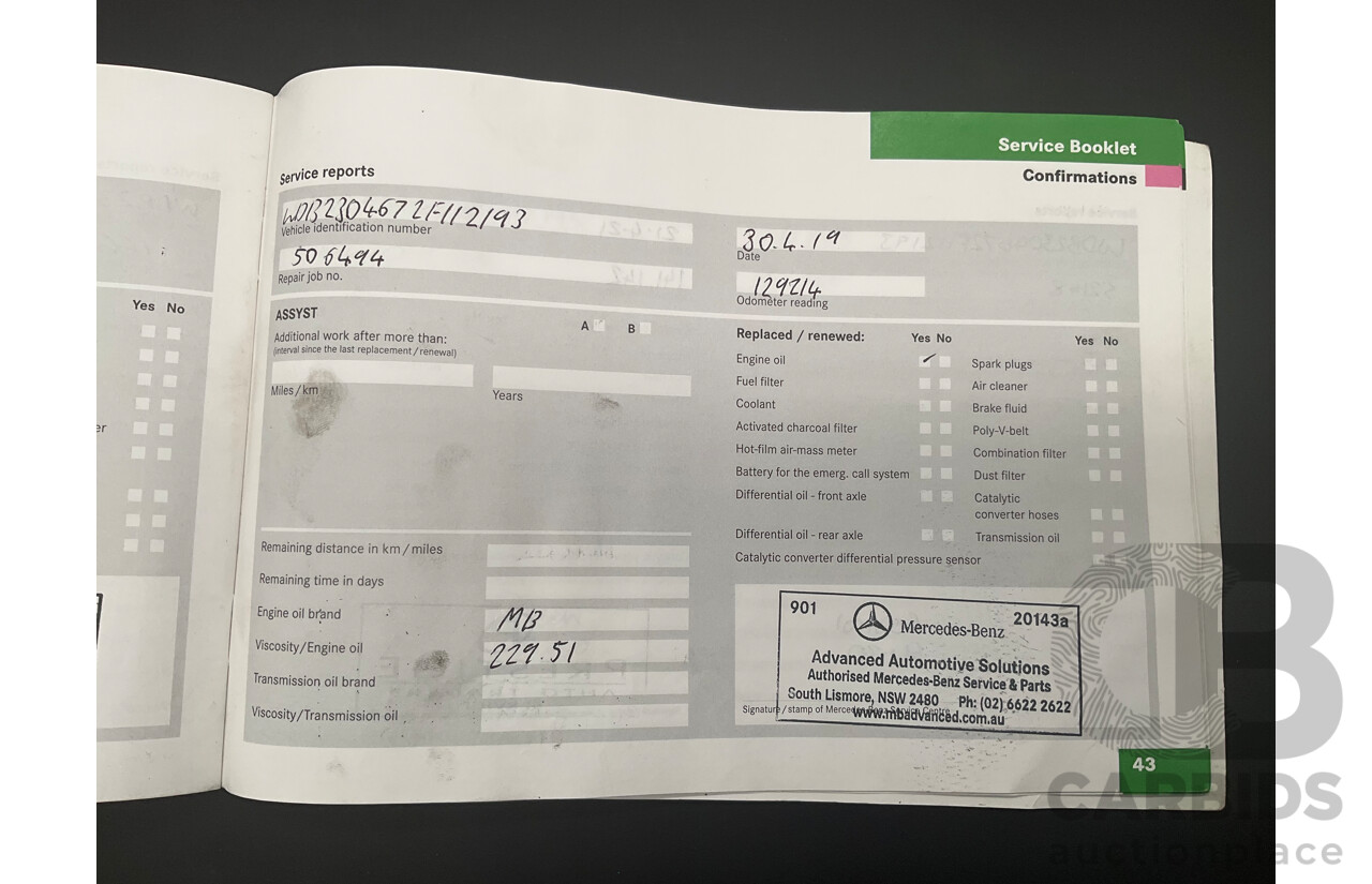 09/2005 Mercedes-Benz SL350 (RWD) R230 2D Convertible Obsidian Black Metallic V6 3.7L