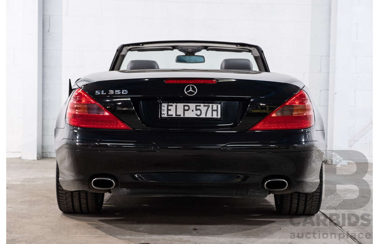09/2005 Mercedes-Benz SL350 (RWD) R230 2D Convertible Obsidian Black Metallic V6 3.7L