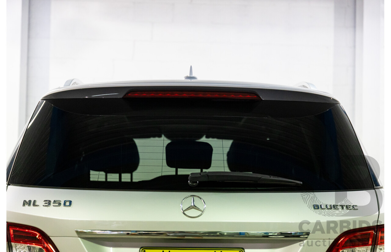 06/2015 Mercedes-Benz ML 350CDI Bluetec (4x4) 166 MY14 4d Wagon Iridium Silver Metallic Turbo Diesel V6 3.0L