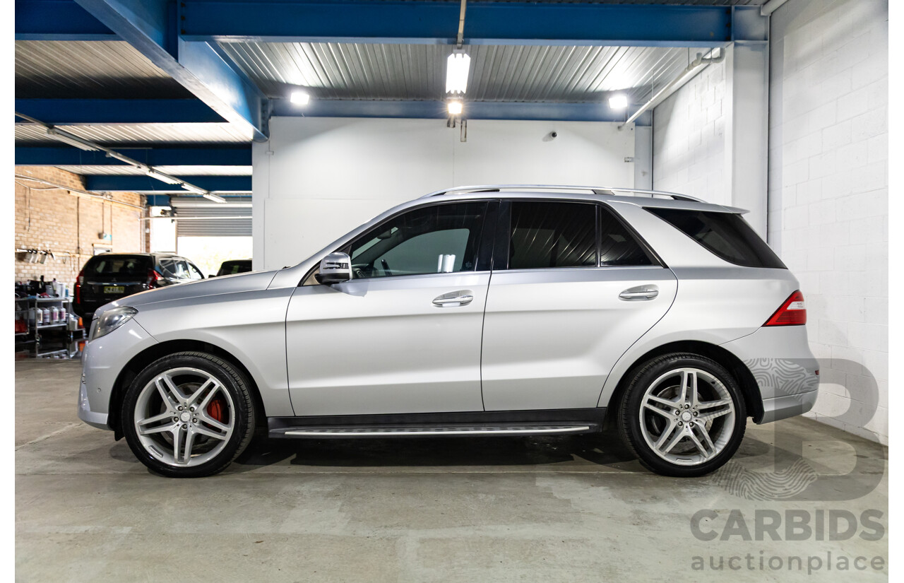06/2015 Mercedes-Benz ML 350CDI Bluetec (4x4) 166 MY14 4d Wagon Iridium Silver Metallic Turbo Diesel V6 3.0L