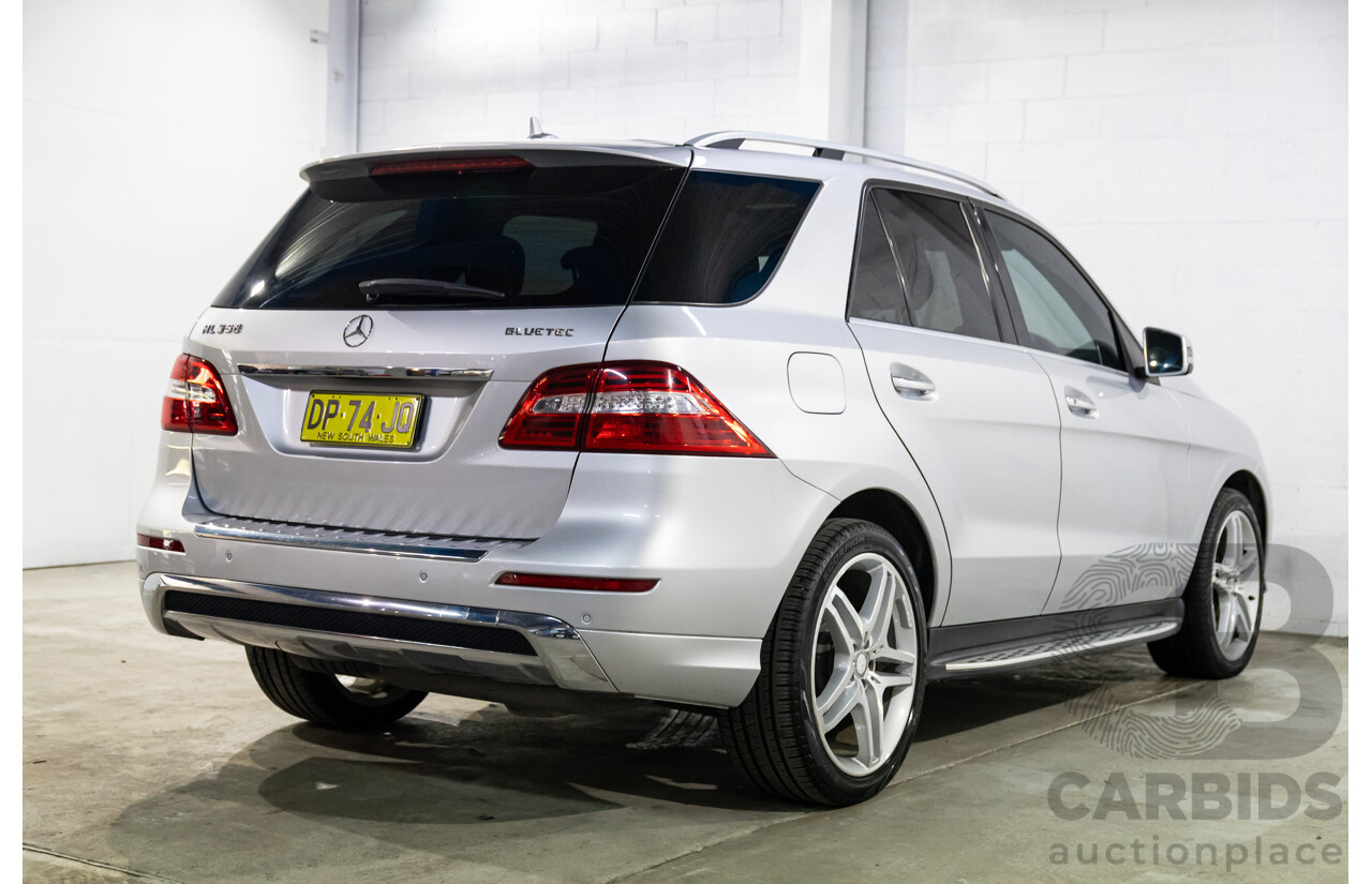 06/2015 Mercedes-Benz ML 350CDI Bluetec (4x4) 166 MY14 4d Wagon Iridium Silver Metallic Turbo Diesel V6 3.0L