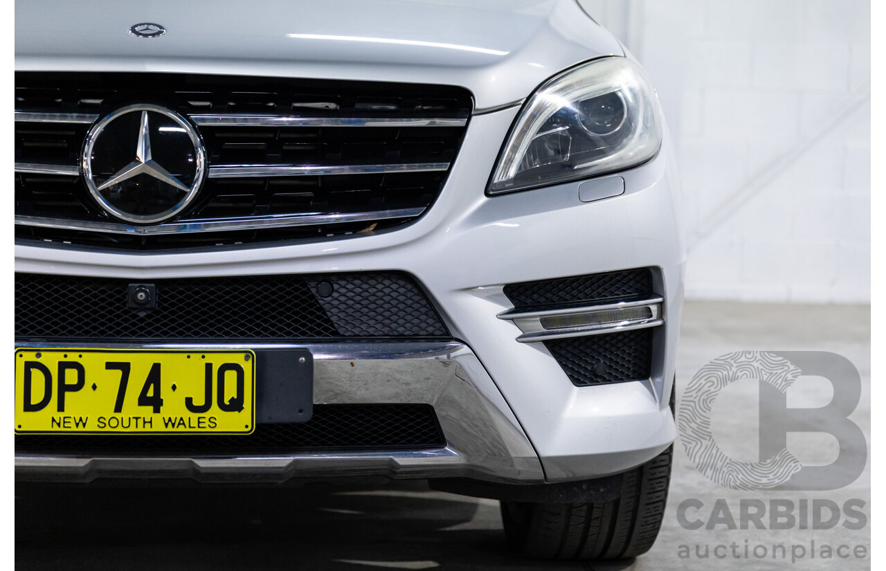 06/2015 Mercedes-Benz ML 350CDI Bluetec (4x4) 166 MY14 4d Wagon Iridium Silver Metallic Turbo Diesel V6 3.0L