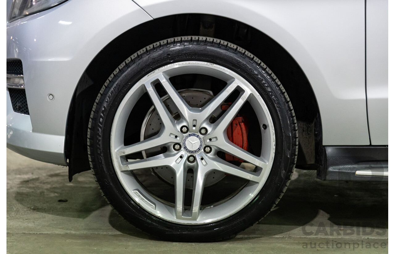 06/2015 Mercedes-Benz ML 350CDI Bluetec (4x4) 166 MY14 4d Wagon Iridium Silver Metallic Turbo Diesel V6 3.0L