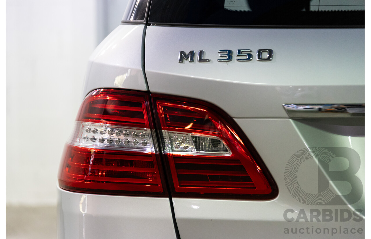 06/2015 Mercedes-Benz ML 350CDI Bluetec (4x4) 166 MY14 4d Wagon Iridium Silver Metallic Turbo Diesel V6 3.0L