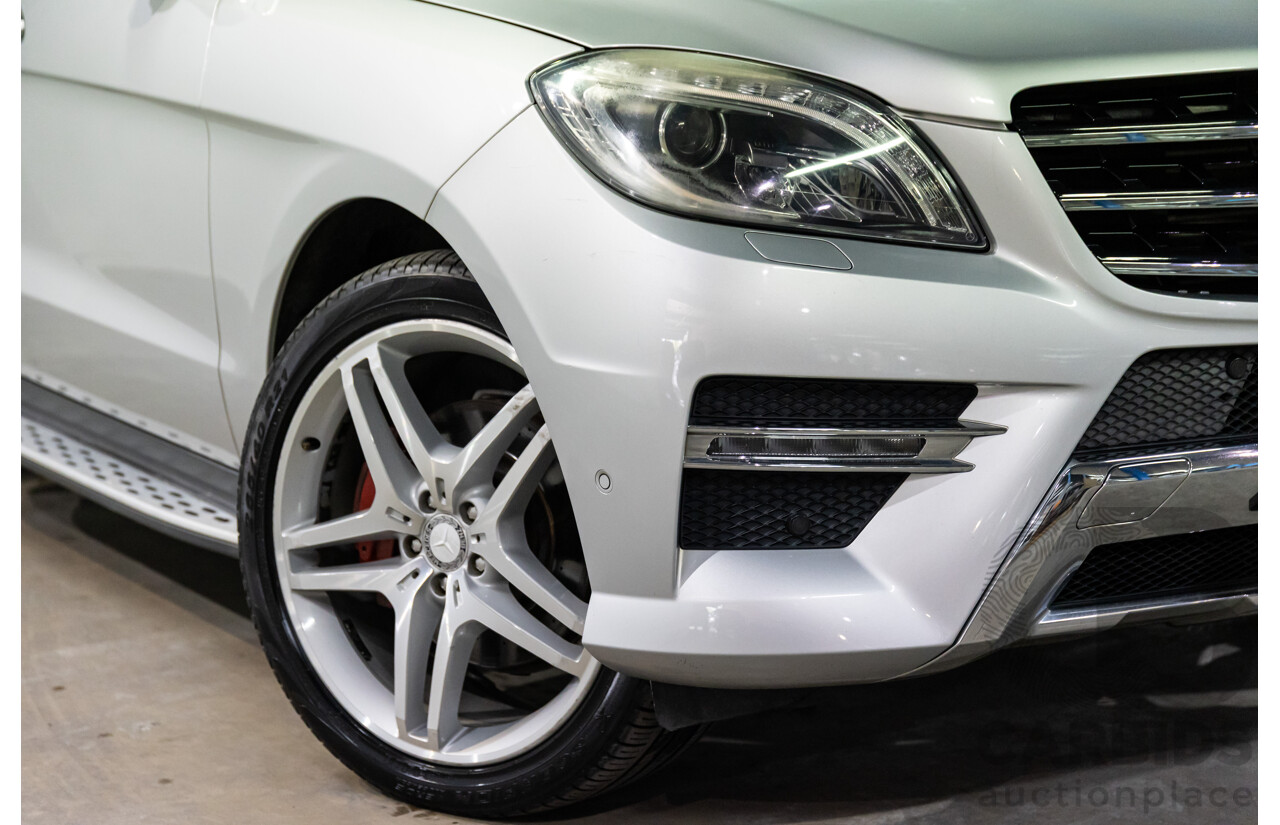 06/2015 Mercedes-Benz ML 350CDI Bluetec (4x4) 166 MY14 4d Wagon Iridium Silver Metallic Turbo Diesel V6 3.0L
