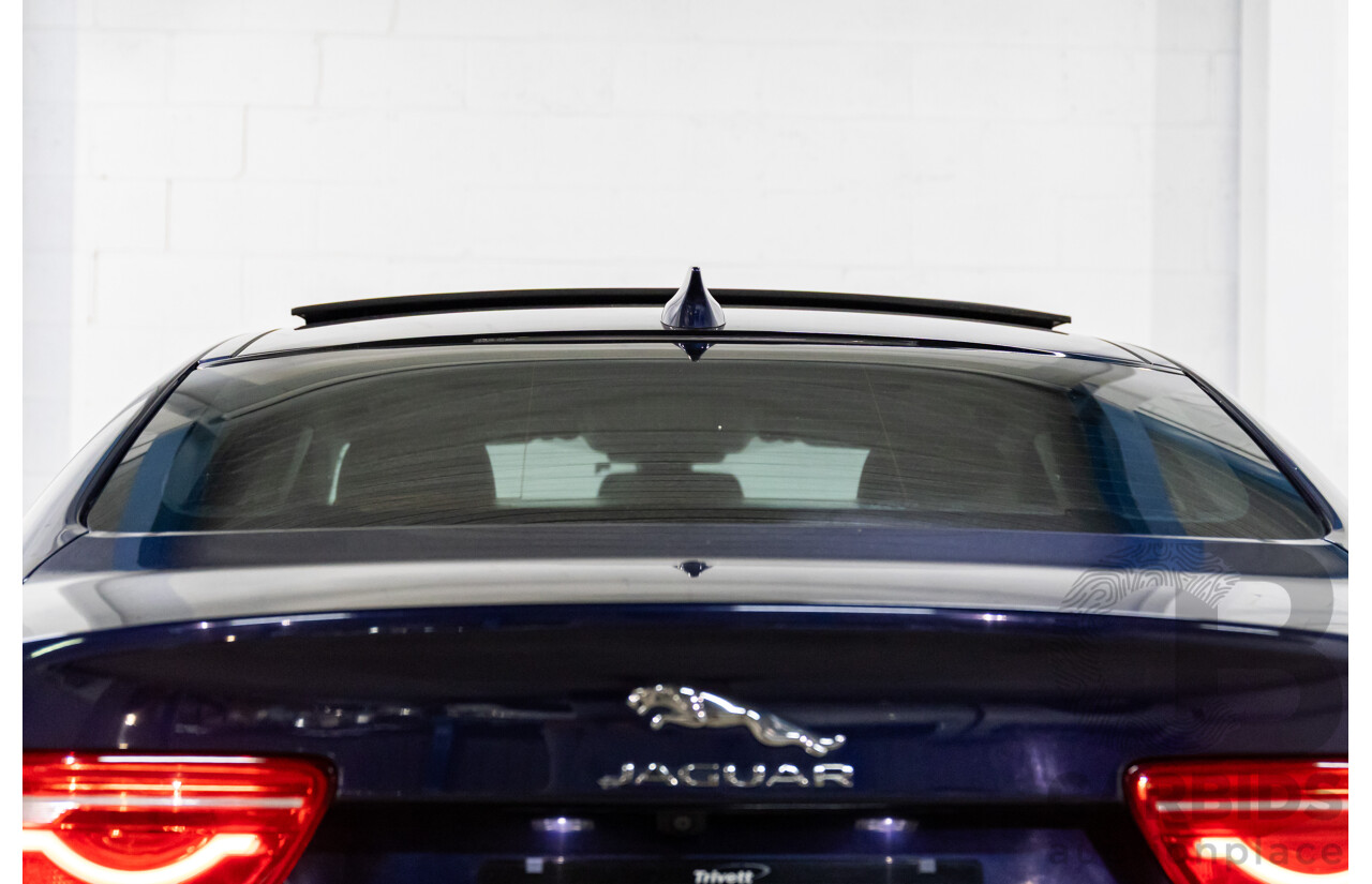 11/2016 Jaguar XE 20d Prestige (RWD) MY17 4d Sedan Dark Sapphire Blue Turbo Diesel 2.0L