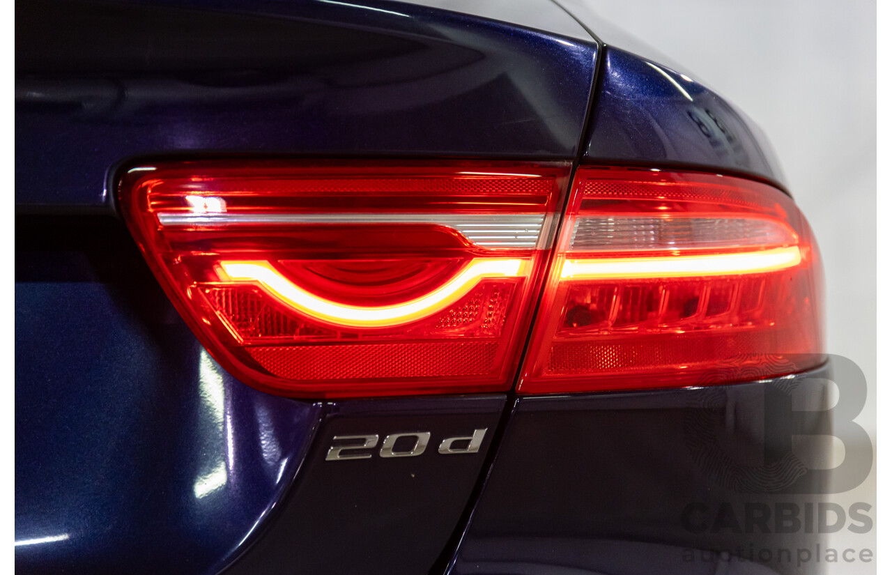 11/2016 Jaguar XE 20d Prestige (RWD) MY17 4d Sedan Dark Sapphire Blue Turbo Diesel 2.0L