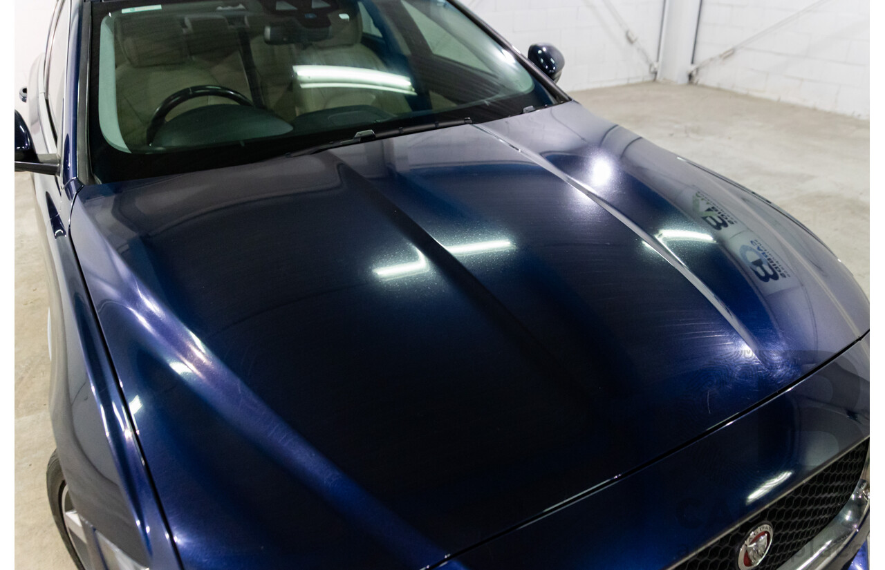 11/2016 Jaguar XE 20d Prestige (RWD) MY17 4d Sedan Dark Sapphire Blue Turbo Diesel 2.0L