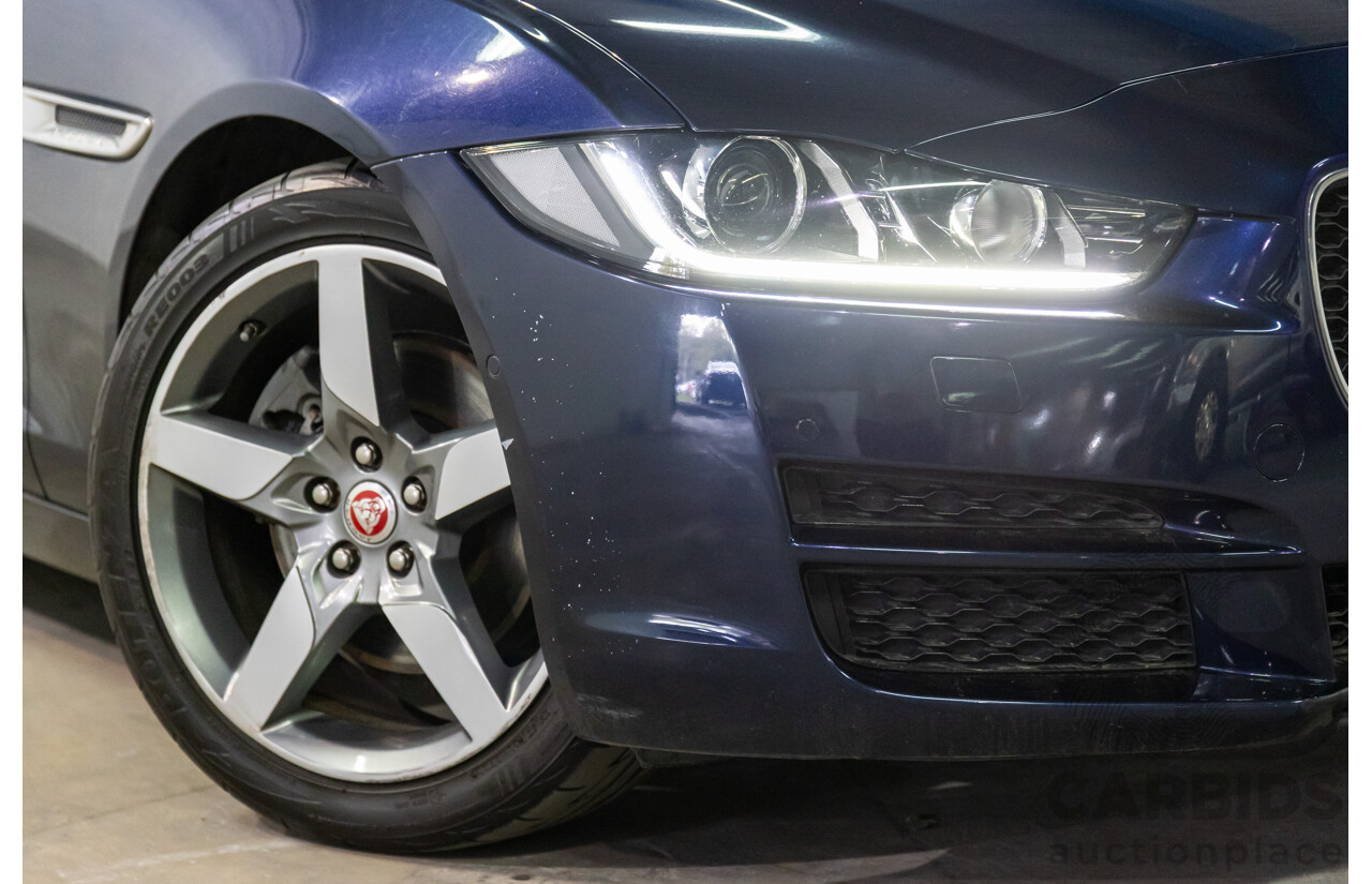 11/2016 Jaguar XE 20d Prestige (RWD) MY17 4d Sedan Dark Sapphire Blue Turbo Diesel 2.0L