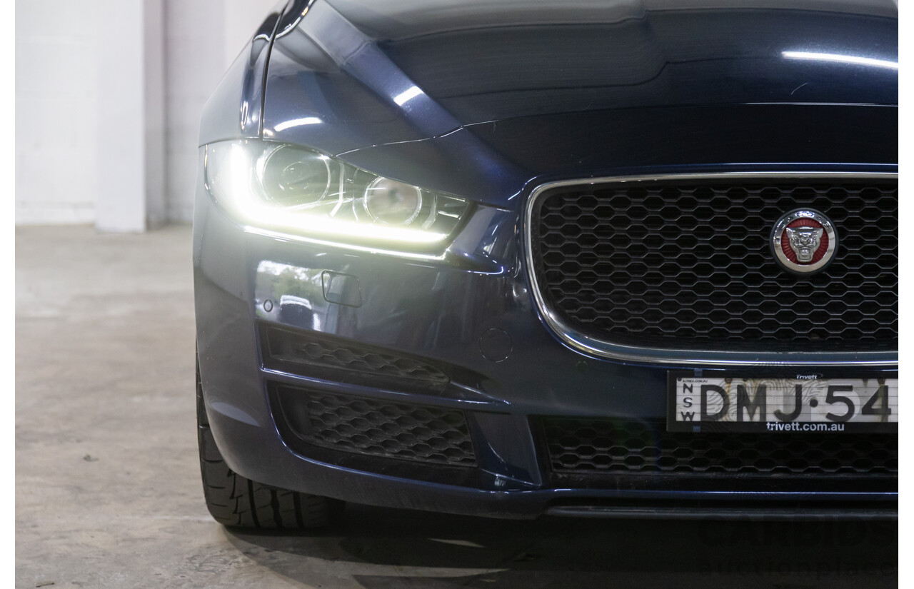 11/2016 Jaguar XE 20d Prestige (RWD) MY17 4d Sedan Dark Sapphire Blue Turbo Diesel 2.0L