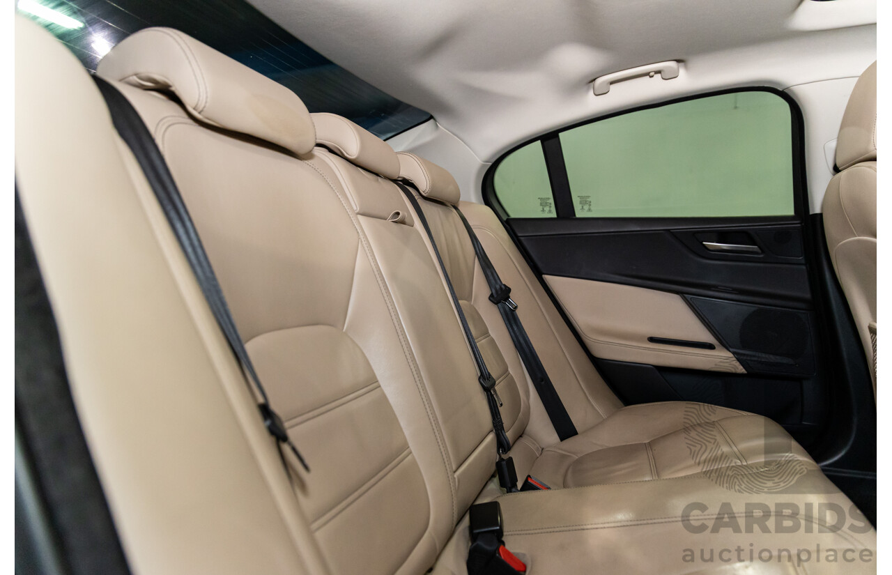 11/2016 Jaguar XE 20d Prestige (RWD) MY17 4d Sedan Dark Sapphire Blue Turbo Diesel 2.0L