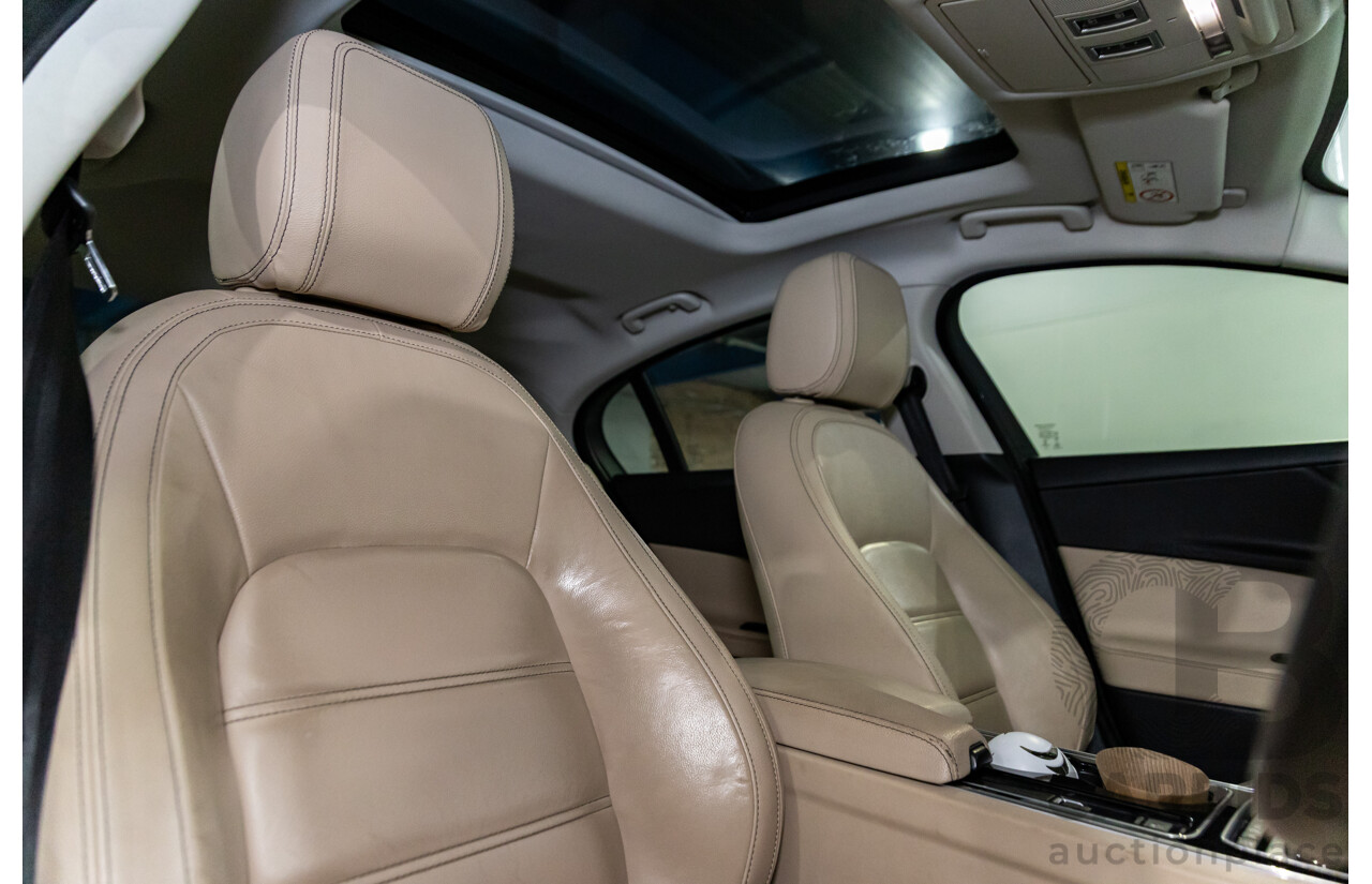 11/2016 Jaguar XE 20d Prestige (RWD) MY17 4d Sedan Dark Sapphire Blue Turbo Diesel 2.0L