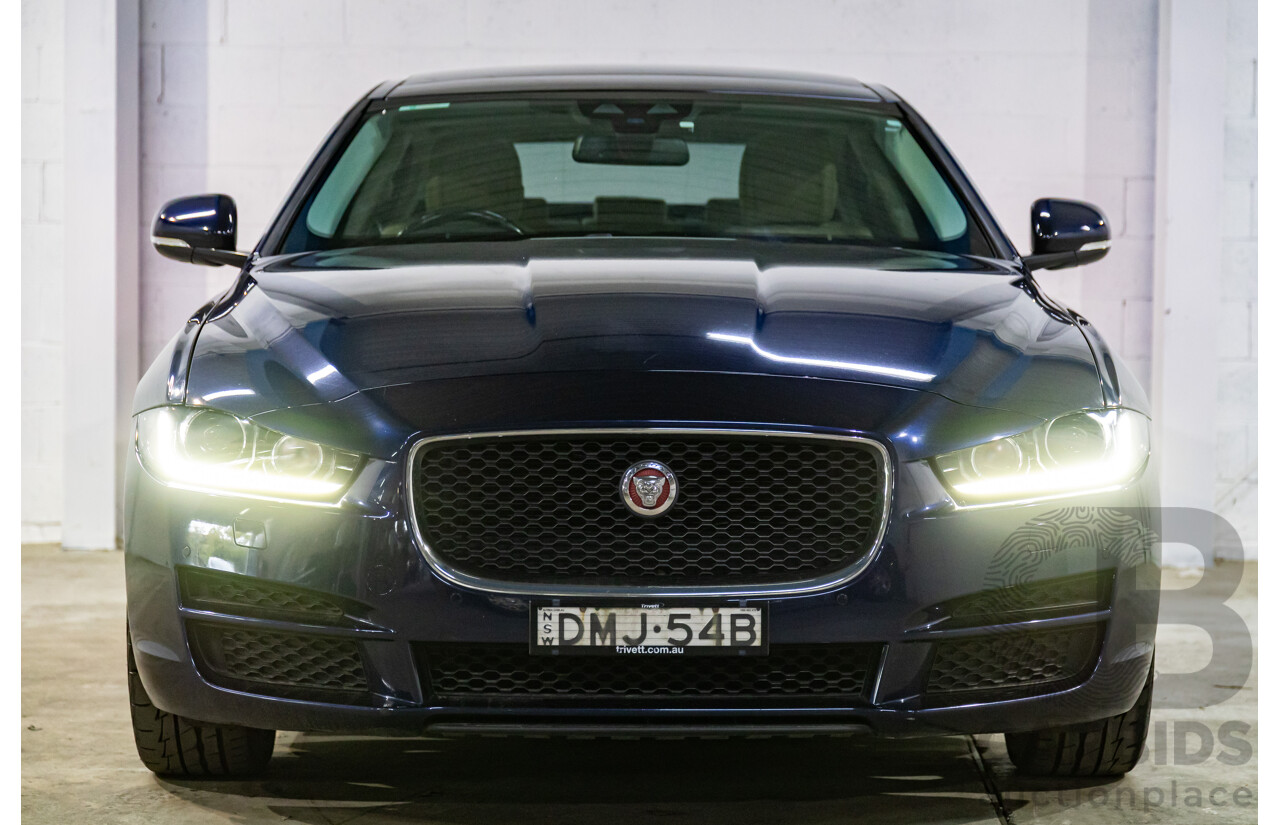 11/2016 Jaguar XE 20d Prestige (RWD) MY17 4d Sedan Dark Sapphire Blue Turbo Diesel 2.0L