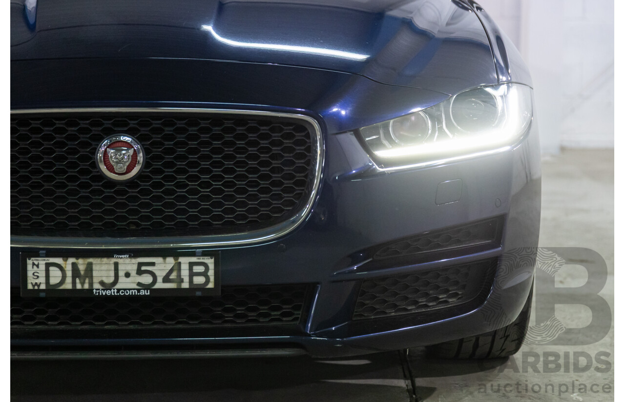 11/2016 Jaguar XE 20d Prestige (RWD) MY17 4d Sedan Dark Sapphire Blue Turbo Diesel 2.0L