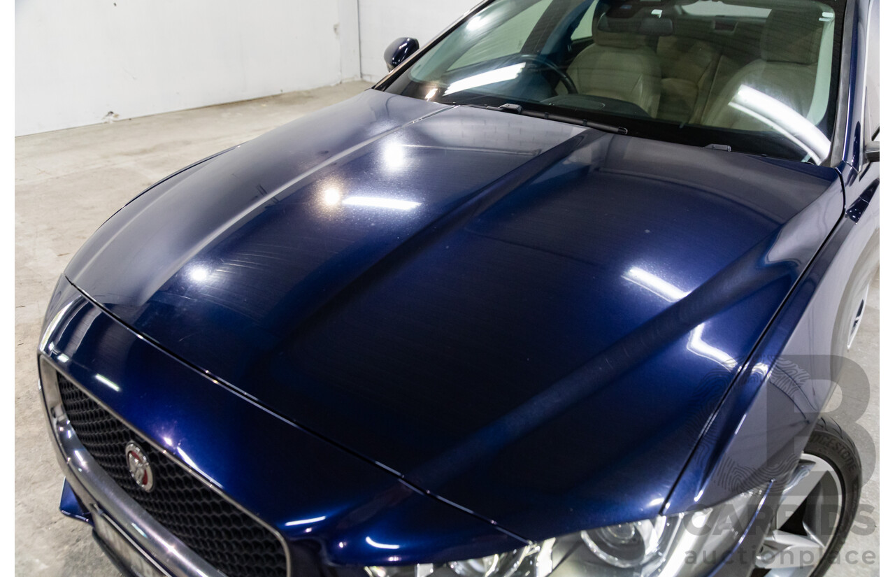 11/2016 Jaguar XE 20d Prestige (RWD) MY17 4d Sedan Dark Sapphire Blue Turbo Diesel 2.0L