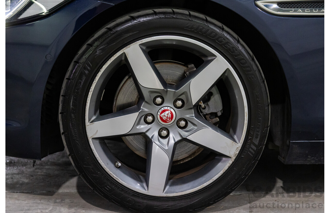 11/2016 Jaguar XE 20d Prestige (RWD) MY17 4d Sedan Dark Sapphire Blue Turbo Diesel 2.0L