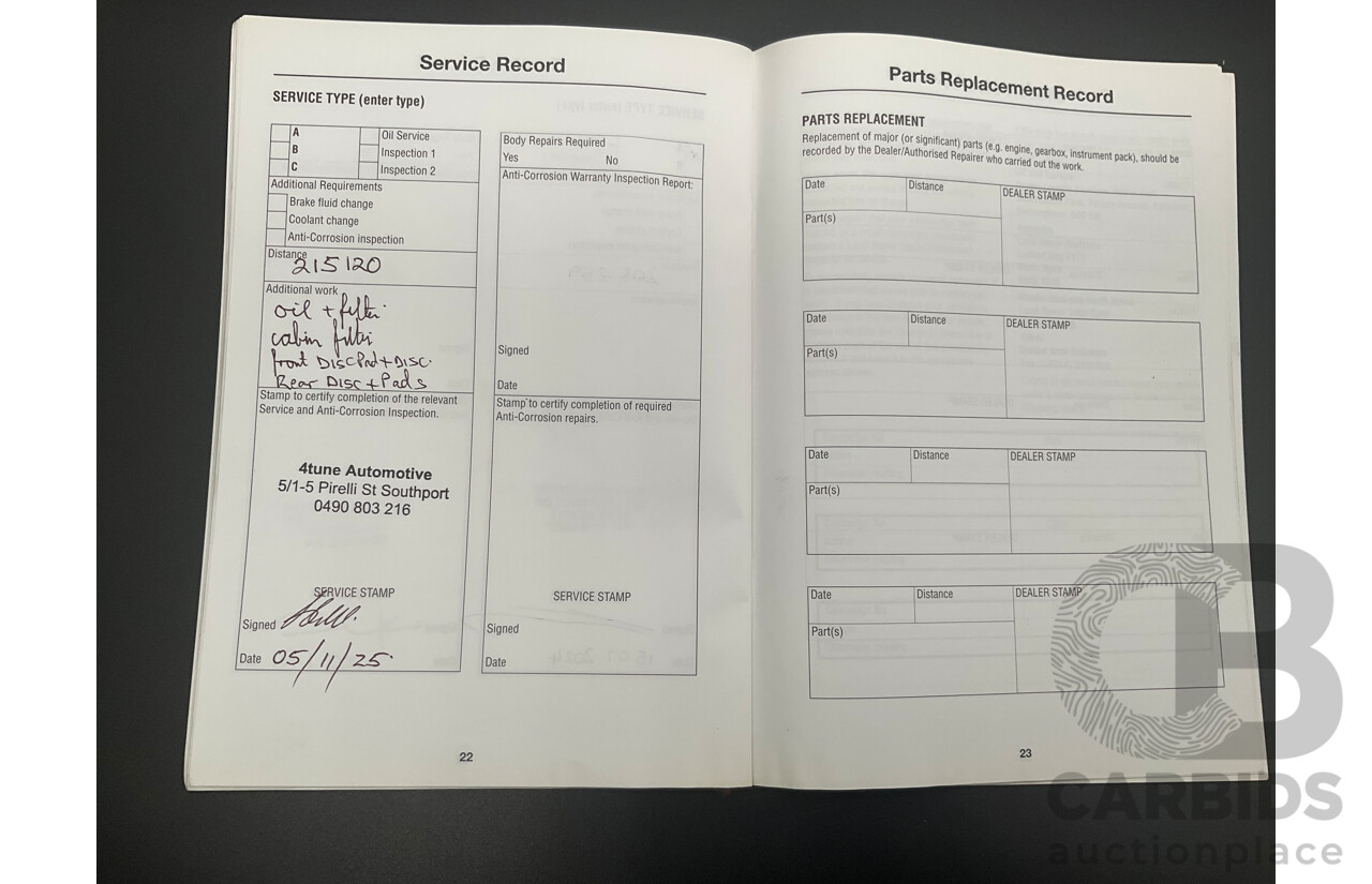 08/2011 Land Rover Discovery 4 2.7 TDV6 4x4 MY11 4d Wagon Santorini Black Turbo Diesel 2.7L