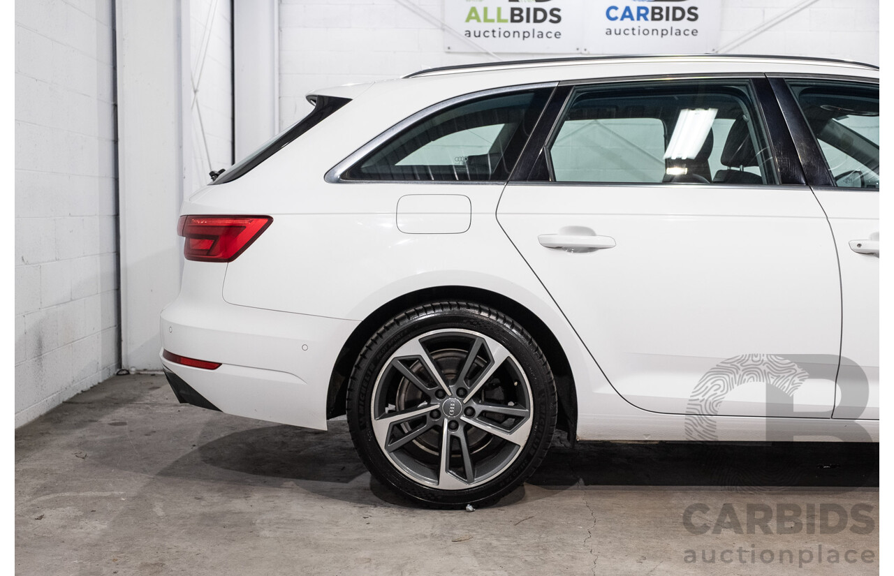 10/2016 Audi A4 Avant 2.0 TFSI S-Tronic Sport (FWD) F4 (B9) 4d Wagon Glacier White Turbo 2.0L