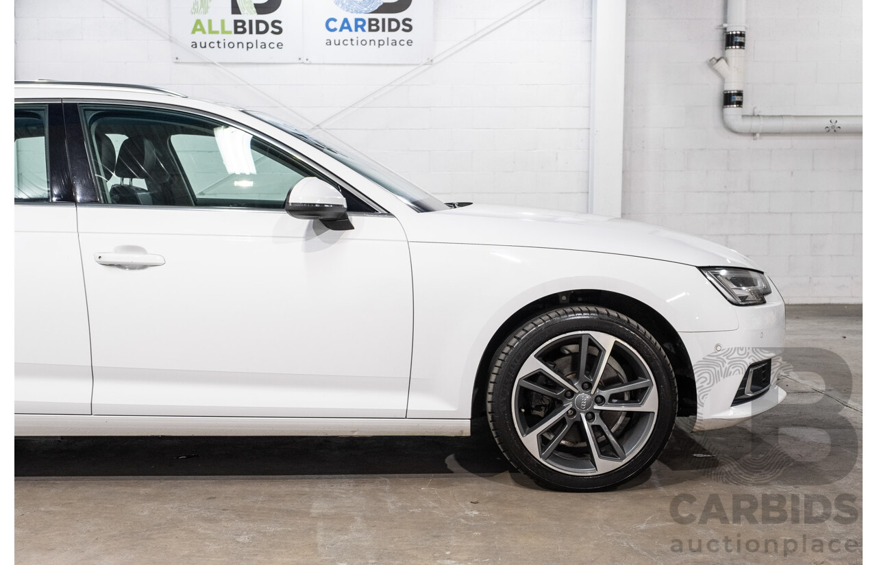 10/2016 Audi A4 Avant 2.0 TFSI S-Tronic Sport (FWD) F4 (B9) 4d Wagon Glacier White Turbo 2.0L
