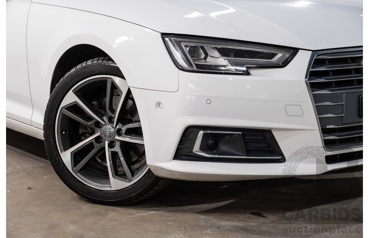 10/2016 Audi A4 Avant 2.0 TFSI S-Tronic Sport (FWD) F4 (B9) 4d Wagon Glacier White Turbo 2.0L