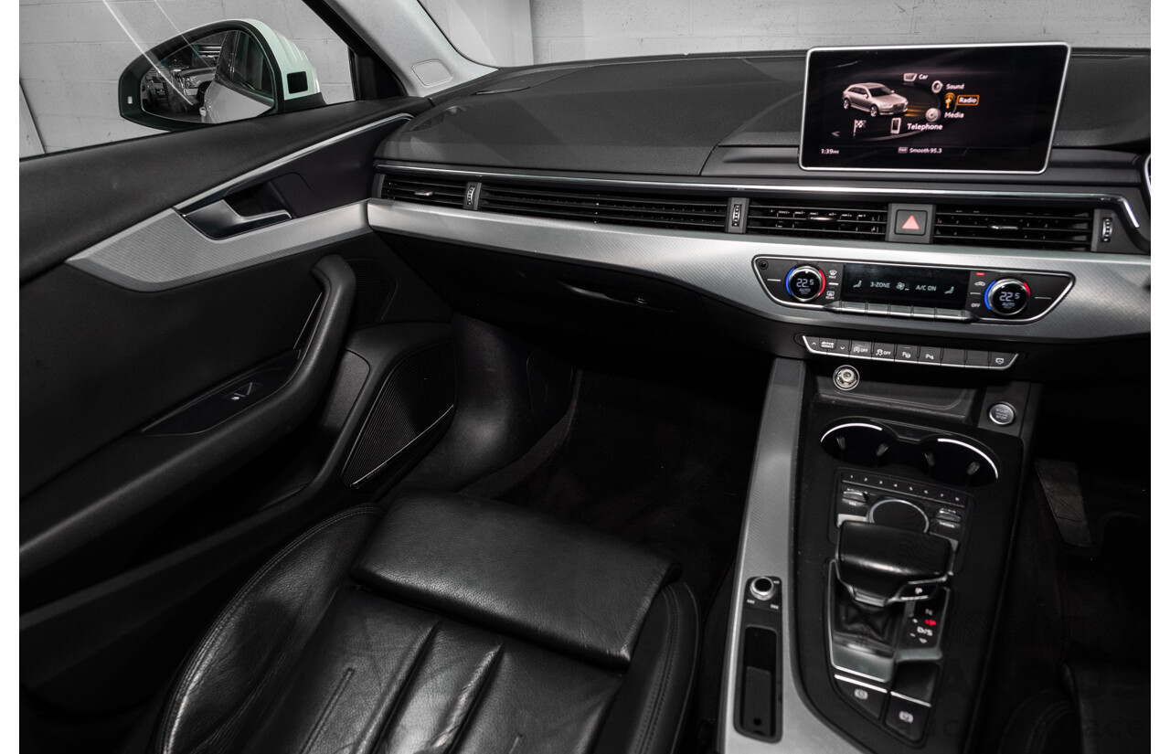 10/2016 Audi A4 Avant 2.0 TFSI S-Tronic Sport (FWD) F4 (B9) 4d Wagon Glacier White Turbo 2.0L