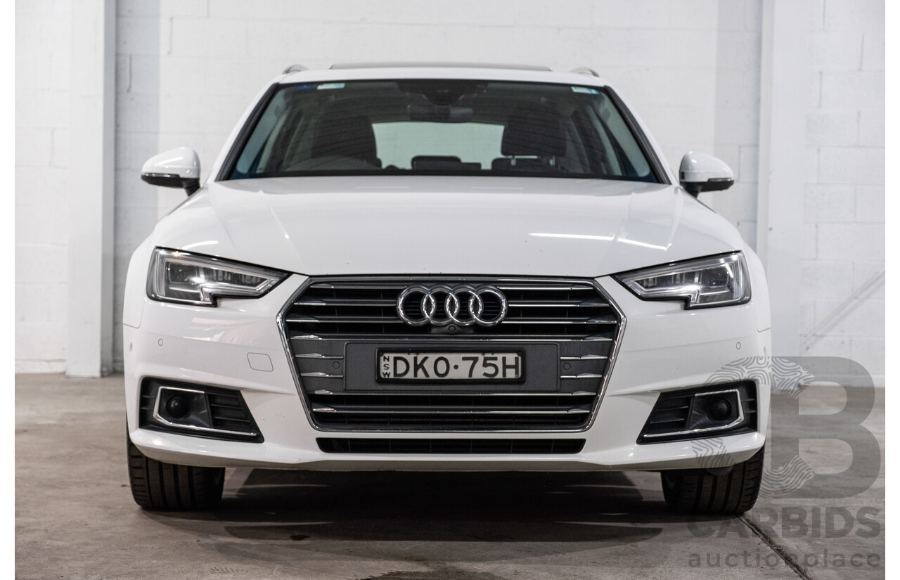 10/2016 Audi A4 Avant 2.0 TFSI S-Tronic Sport (FWD) F4 (B9) 4d Wagon Glacier White Turbo 2.0L