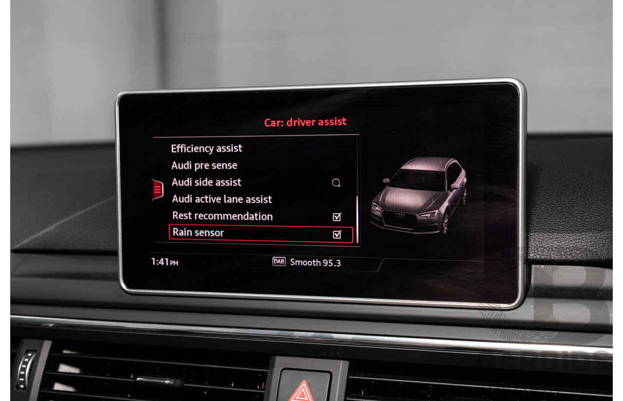 10/2016 Audi A4 Avant 2.0 TFSI S-Tronic Sport (FWD) F4 (B9) 4d Wagon Glacier White Turbo 2.0L