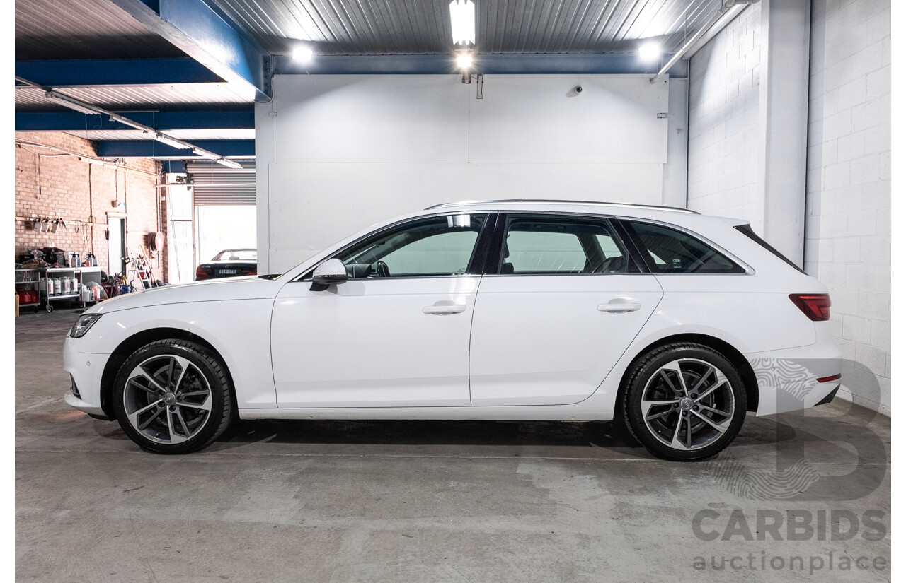 10/2016 Audi A4 Avant 2.0 TFSI S-Tronic Sport (FWD) F4 (B9) 4d Wagon Glacier White Turbo 2.0L