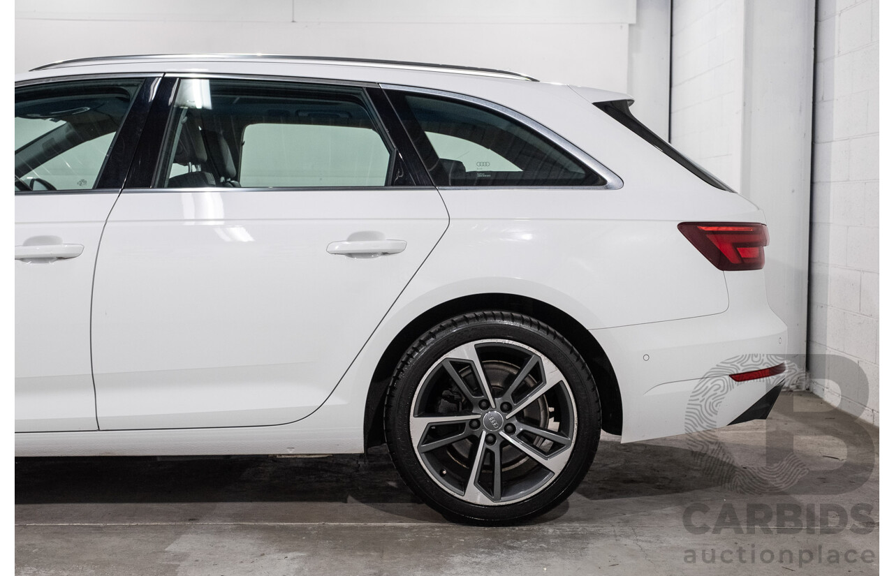 10/2016 Audi A4 Avant 2.0 TFSI S-Tronic Sport (FWD) F4 (B9) 4d Wagon Glacier White Turbo 2.0L