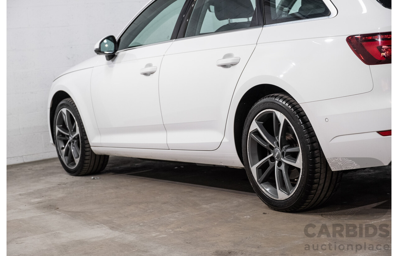 10/2016 Audi A4 Avant 2.0 TFSI S-Tronic Sport (FWD) F4 (B9) 4d Wagon Glacier White Turbo 2.0L