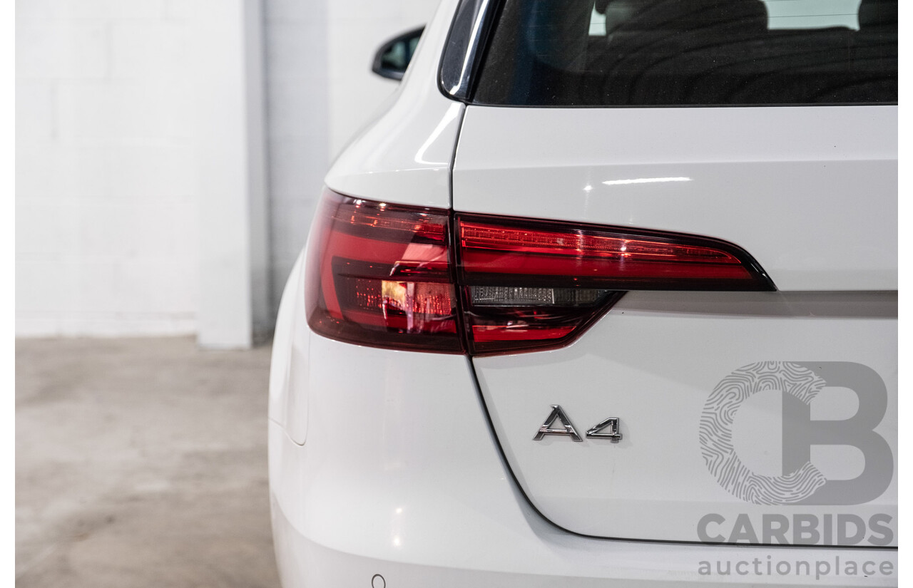 10/2016 Audi A4 Avant 2.0 TFSI S-Tronic Sport (FWD) F4 (B9) 4d Wagon Glacier White Turbo 2.0L