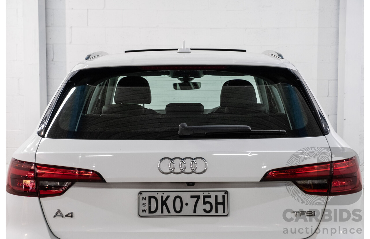 10/2016 Audi A4 Avant 2.0 TFSI S-Tronic Sport (FWD) F4 (B9) 4d Wagon Glacier White Turbo 2.0L