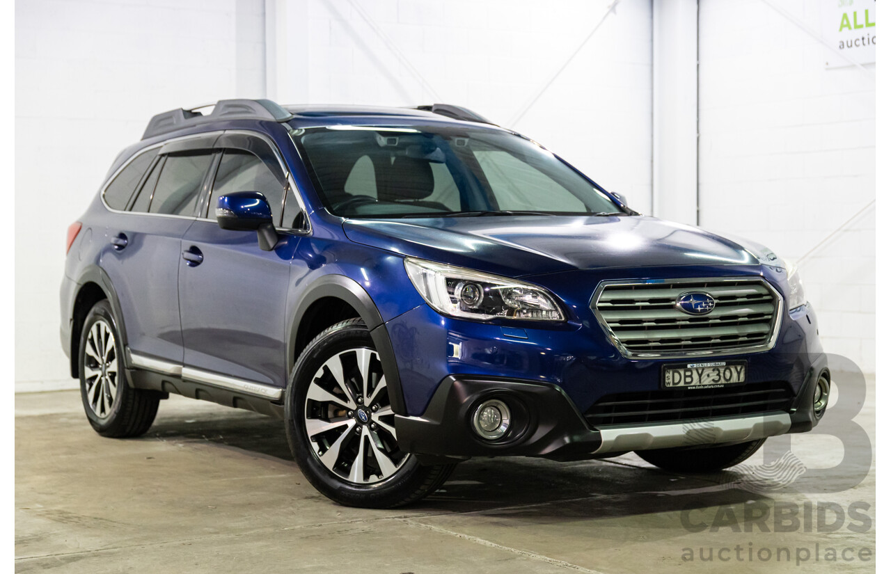 11/2015 Subaru Outback 3.6R (AWD) MY15 4d Wagon Lapis Blue Pearl 3.6L
