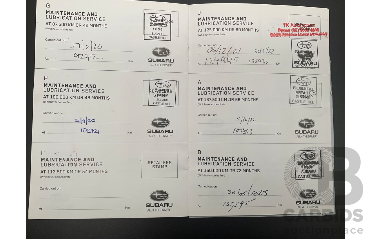 11/2015 Subaru Outback 3.6R (AWD) MY15 4d Wagon Lapis Blue Pearl 3.6L