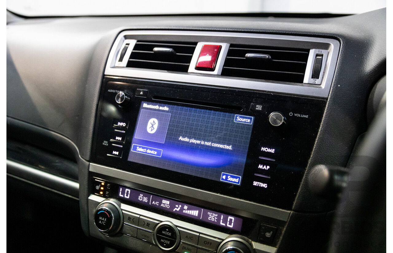 11/2015 Subaru Outback 3.6R (AWD) MY15 4d Wagon Lapis Blue Pearl 3.6L